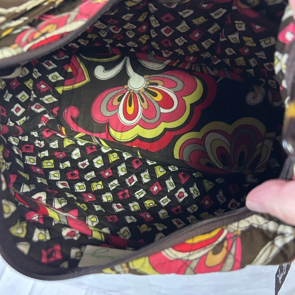 Vera Bradley Hobo Bag Floral Design with vintage lock and key pushet- Vintage